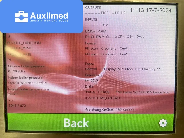 Davenport Aquilo 30 Steam Sterilisator
