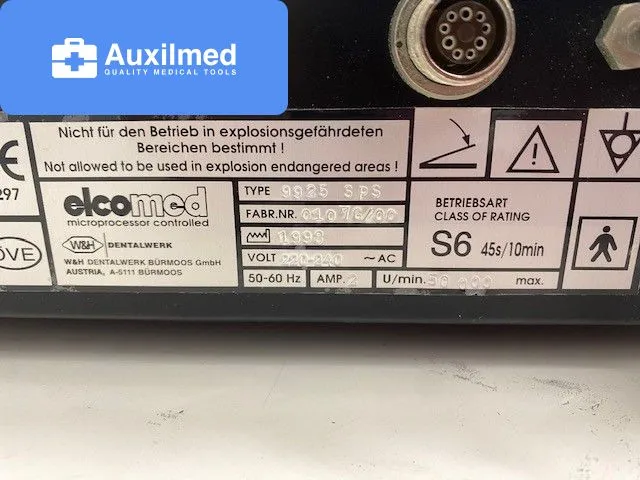 W&H Elcomed 9925 SPS Controlesysteem
